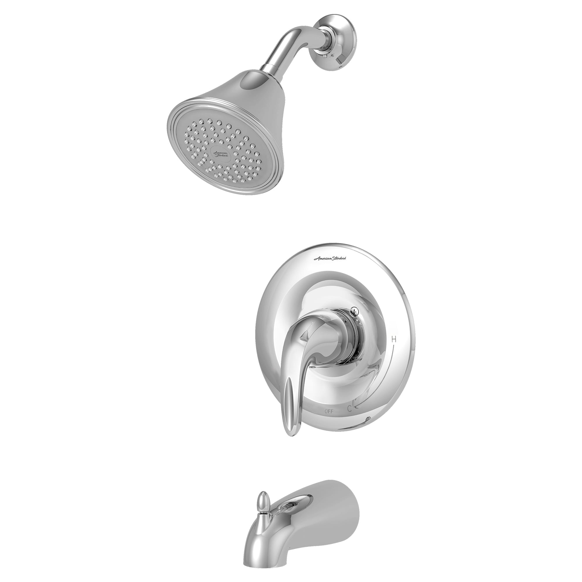Reliant 3 25 gpm 95 L min Tub and Shower Trim Kit With Showerhead Double Ceramic Pressure Balance Cartridge With Lever Handle CHROME